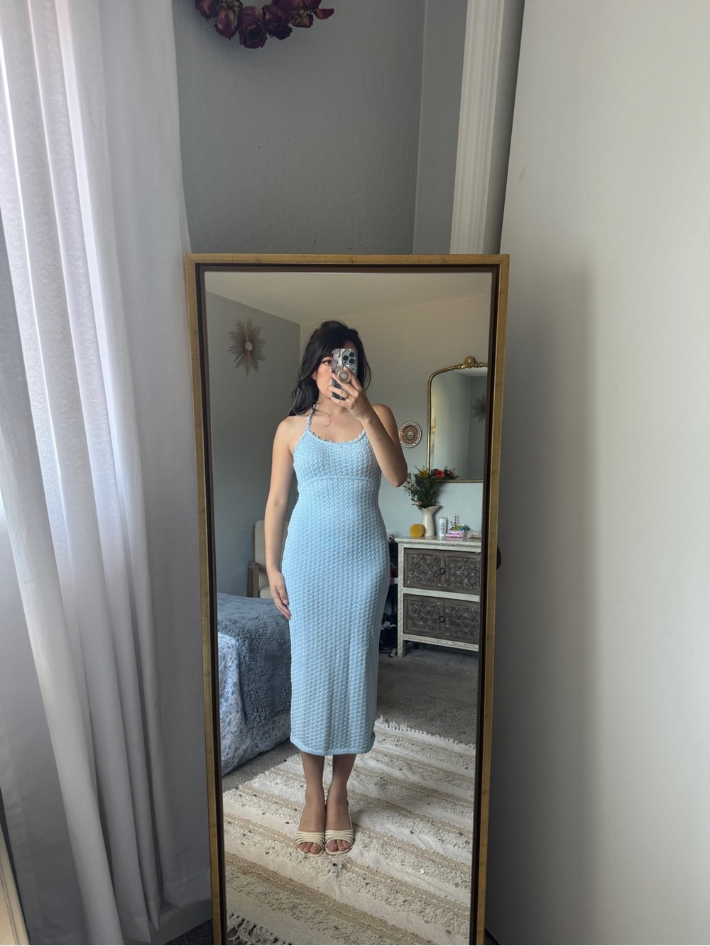 AQUA Pebble Knit Midi Dress - Picture 6 of 6